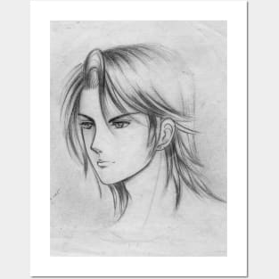 Drawing of handsome guy in 2008 Posters and Art